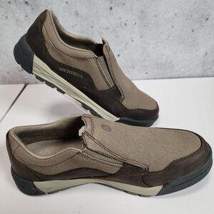Merrell Mens Berner Shift Moc Slip-On Shoes Size 9 Boulder/Rocher